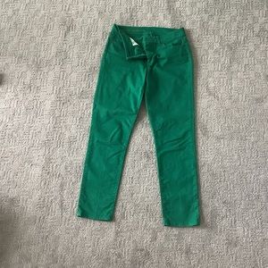 Talbots Heritage green slim angle pants